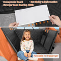 LEHNI Back Seat Extender for Dogs,Hard Bottom Car Seat Cover for Dogs with Mesh Window,Waterproof Backseat Pet Cover Hard Bottom-Dog Car Seat Cover for Back Seat Dog Hammock for Car/SUV