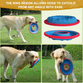 Dog Flying Disc, 9" Dog Flyer Toys for Medium/Large Dogs, Durable Nylon Fetch Toy for Easy Catch, Floats in Water & Safe