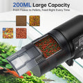 AQQA Automatic Fish Feeder for Aquarium, Moisture-Proof LCD Timer Dispenser