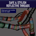 Leash Boss No Pull Dog Harness, Easy Walk for Small, Medium, and Large Pets, Reflective with Rear and Front Clip Attachment (Wave Pattern, Medium)