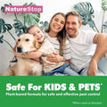 NatureStop Flea Spray for Home, Fast-Acting Flea Killer for Carpets, Furniture & Pet Bedding, 16 oz (475mL)