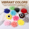 Dog Collar Flowers, Pet Flower Charms Soft Chiffon Cat Collar
