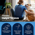 Vetnique Glandex Medicated Dog Butt Wipes or Spray for Dog Scooting - Topical Anti Itch Skin Relief for Soothing Inflamed Anal Glands in Dogs & Cats - Fast Acting Formula 50ct (50ct Wipes)