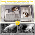 Aivituvin Wooden Guinea Pig Cages Indoor with Removable Stand, Anti Chewing Rabbit Hutch with Ramp and Wire Mesh, 2 Stor