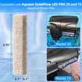 AQUANEAT 12-Pack Replacement Ammonia Reducer Pads Compatible with Aqueon QuietFlow 20 and 75 LED PRO Aquarium Power Filt