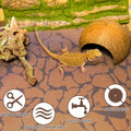 BNOSDM 2 PCS Reptile Carpet Mat Terrarium Liner Bedding Reptile Cage Mat Supplies for Tortoise Lizard Leopard Gecko Snak