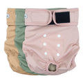 Grecle Washable Female Dog Diapers - Premium Reusable Diapers for Doggie in Heat - Highly Absorbent Dog Diapers Female for Pet Incontinence with Adjustable Snaps (Pink, M)