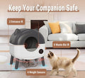 Automatic Self Cleaning Litter Box, MeowWhimsy Extra Large Automatic Cat Litter Box Self Cleaning Robot S7 for Cats, Sma