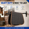 4 Pcs Heavy Duty Saddle Pad Rack, Wall Mounted, Single