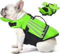 Petglad Dog Life Jacket, Cute Wings Adjustable Dog Life Vest with Chin Float and Handle for Swimming Boating Reflective 