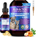 WEALLIN Flea and Tick Prevention for Cats and Dogs Natural Flea Treatment Support Drops with Multivitamin for Pets Oral Natural Supplement Flea and Tick Treatment Drops for All Breeds and Ages
