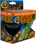 Zoo Med Daylight Blue Reptile Bulb - 60 Watt 2 Bulb Value Pack