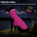 Petglad Waterproof Dog Winter Coat, Warm Fleece Dog Jacket with Leash Hole