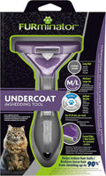 FURminator Undercoat deShedding Tool for Medium/Large Long Hair Cats Over 4.5 kg