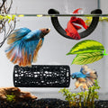 4Pack Betta Hammock Set、 Fish Tank Decor、 Fish Hammock & Hide Tunnel Betta Leaf Pad for Aquarium Decoration, Resting, Hi