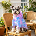 YUDODO Tie Dye Dog Hoodie, Soft Pullover Dog Sweatshirt for Small Dogs