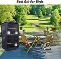 SYOOY Bird Cage Cover Good Night Birdcage Cover Universal Blackout Bird Parrot Cage Cover Durable Washable for Parakeets Lovebirds Budgies Macaw Conure Square Cages - Black