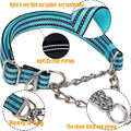 Chain Martingale Collar for Dogs, Dog Training Choker Collar-Bule L