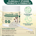 S.boulardii + FOS Pet Probiotic Powder for Dogs and Cats, 6.7 Billion CFU, Gut & Immune Support, Loose Stool & Digestive