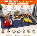 FHTONGE Large Guinea Pig Cage Habitat with 2 Waterproof Mats, 12xC&C Panels