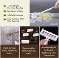 Pet Hair Remover for Couch, Grey, 17.3Inch, Durable, Reusable, Washable Lint Cleaner for Dog and Cat Hair, Gentle on Furniture, Effective on Carpets, Clothing, Bedding