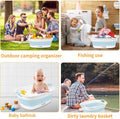 Collapsible Dog Bath Tub, Portable Puppy Bathtub with Drain Plug