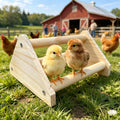GINTUTO Wooden Chick Perch Stand, Pine Chicks Roosting Bar, Jungle Gym Perch Toys for Chicken Coop & Brooder, Bird Perch for Baby Chicks & Parrots (Small)