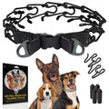 PetJett Prong Collar for Dogs - Choke Collar for Dogs, Pinch Collar for Dog Adjustable No Pull Dog Collar - Training Collar for Small Medium Large Dog Safety Durable Stainless Steel Metal Choker Chain