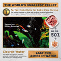 Ultra Fresh Baby Fish Food, 50% Sword Prawns Shrimps, High Protein, Slow Sinking, Fine Powder for Newborn Fry Fish 0.7oz