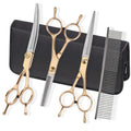 Fcysy Dog Grooming Kit for Cat Dog (Gold 5 Pcs)