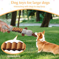 Qiiiiian Squeaky Dog Toys, Stuffed Large Dog Toys to Keep Them Busy, Interactive Plush Chew Toys with Crinkle Paper, Tough Pet Animal Toys for Small Medium Large Dogs - Platypus