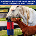 3 Pack Livestock Scratching Brush, Blue and Red