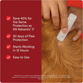 Advecta Ultra Flea and Tick Prevention for Dogs - Large Dog Flea and Tick Treatment & Control - Mosquito Repellent - Fast Acting Waterproof Topical Drops, 4 Month Supply