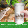 REPTI ZOO Reptile Cricket Calcium Powder Mixer, Transparent Cricket Keeper Shaker for Bearded Dragon Gecko Snake Lizard 