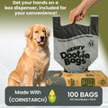 HEAVY Dootie Bags with EZ Tie Handles. Clean and Convenient for Pet Dog Poop, Cat Litter. Multi-Use. Great for Swivel Bi