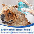 IDQQUQQ 2PCS Dog Washing Gloves and Dog Shampoo Brush, Dog Bath Brush That can add Dog Shampoo, Dog Bath Supplies Dog and Cat Bath Set