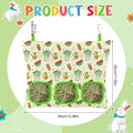 UPINS 2 Pack Guinea Pig Hay Feeder Bag,Bunny Rabbit Cage Bag Hanging Holder