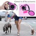 Retractable Dog Leash, 10 FT Dog Leash for Small Medium Dogs up to 22lbs, Pet Tape with Anti Slip Handle and Lock Nylon,