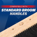 MARSHALLTOWN Wood Backed Concrete Broom, 18 Inch, Assembled in the USA