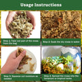 Riare 6OZ Natural Sphagnum Moss for Reptiles- Terrarium Reptiles Moss