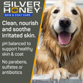 Silver Honey Nourish & Soothe Grooming Combo Pack, 16 fl oz each of Odor Neutralizer Shampoo + Leave-In Conditioner, Dog & Cat Skin & Coat Care, Natural Manuka Honey + MicroSilver BG, Pump Bottles
