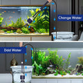 AQQA Fish Tank Cleaner,DC34W/600GPH Adjustable Flow Aquarium Gravel Vacuum