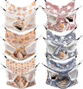 Sadnyy 6 Pieces Guinea Pig Rat Hammock Three Layer Ferret Bed Small Animal Hanging Pet Cage Hammock for Chinchilla Rat S