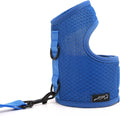 Cat Harness and Leash Set for Walking Escape Proof, Blue, Large