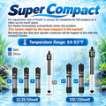 AquaMiracle Aquarium Heater 15W Fish Tank Heater for 1-3 Gallon Tanks