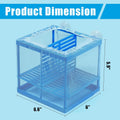 AQUANEAT Fish Tank Breeder Small Mesh Net Fry Saver Aquarium Spawn Hatchery Isolation with Suction Cups Hatchery Incubat