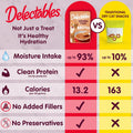 Delectables Lickable Treat Savory Broth Wet Cat Treat with Real Chicken & Veggies, Food Topper, Hydrating, Grain-Free, No Fillers, No By-Products, No Added Preservatives, 1.4oz Pouch, 12ct