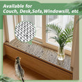 6.5FT Cat Repellent Mat Outdoor, Durable Plastic Cat Scat Mat with Spikes, Prickle Strip Deterrent for Gardens, Lawns, Y