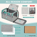 Soft Cat Carrier for Pets Up to 20 Lbs, Collapsible Cat Carrier Bag with Privacy Curtains, Airline Approved Small Pet Carrier for Small Medium Cats Dogs Puppy, Washable Soft Pet Travel Bag Dog Carrier