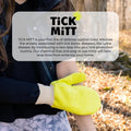 TiCK MiTT Yellow Tick Removal Glove for Humans & Pets - Safely Remove Ticks Effortlessly, Chemical-Free, Durable, Portab
